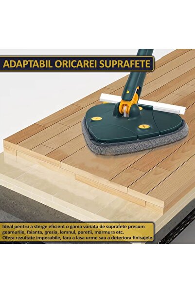 NEXTLY Mop Multifunctional Pentru Suprafete Uscate Si Umede, Cap Forma De Inima Rotativ 360°