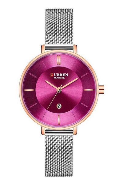 Curren 9037 Women’s Quartz Watch, Creative Casual Watches Stainless Steel Mesh Band Stylish Design