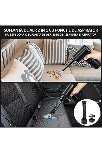 NEXTLY 2 In 1 Compressed Air Blower And Vacuum Cleaner, With 7500mah Battery, For Removal