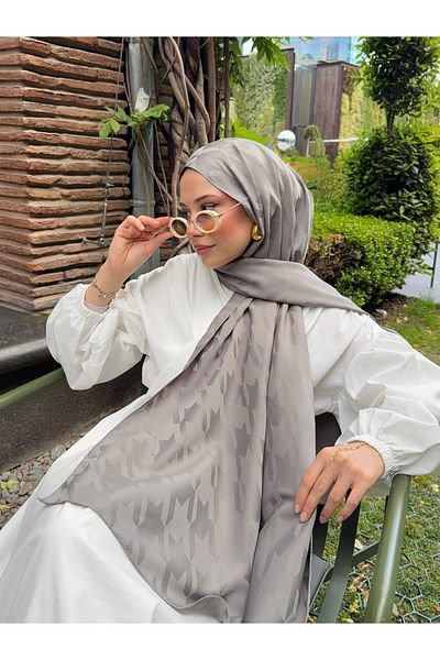 Mira İpek SCRAMBLES PATTERN SILKY JACQUARD SHAL