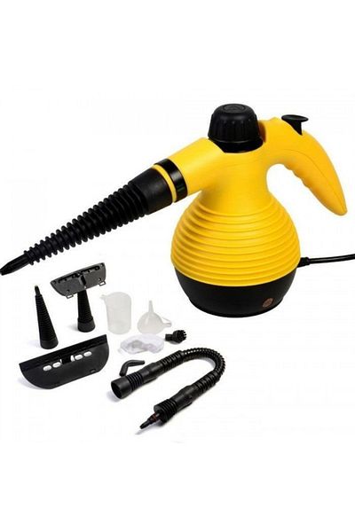 MACVI Macvi® steam cleaner with 8 in 1 handle yellow-black