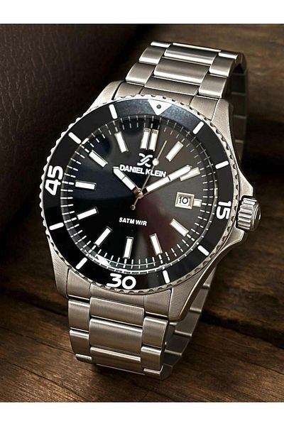 Daniel Klein Brand Silver Original Men's Wristwatch & Bracelet Set – Stylish Gift Box