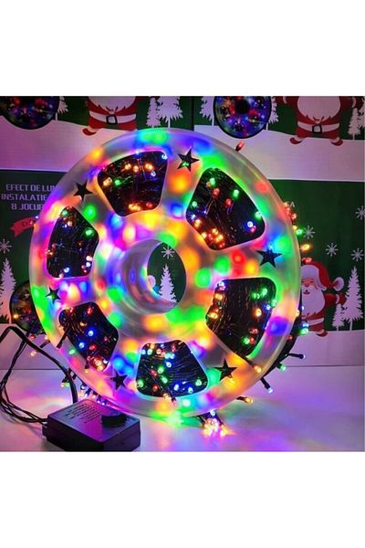 MACVI Instalatie Luminoasa LED de Craciun Macvi® pentru Interior si Exterior, 50M, LED, Multicolor