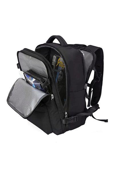 NEXTLY Rucsac Calatorie Avion Pentru Femei/barbati Cu 13 Compartimente , Port Pentru Incarcare Cablu