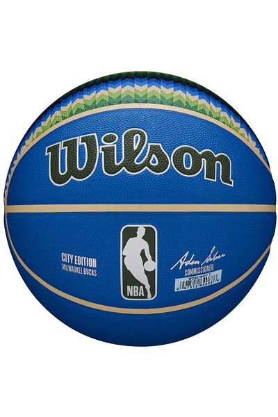 Wilson Minge NBA Team City Collector Milwaukee Bucks, minge de baschet unisex