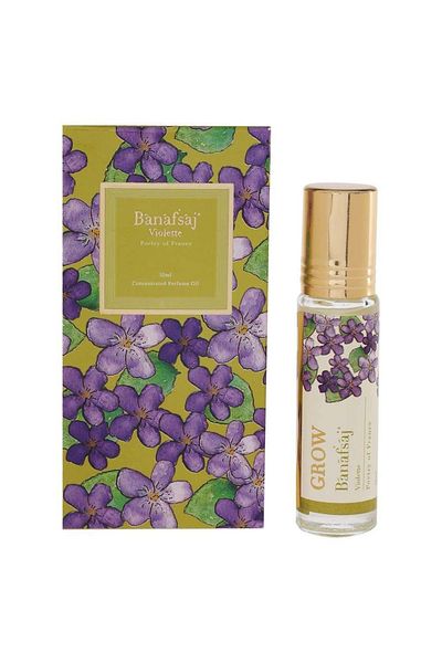 jad Grow Banafsaj Violette Unisex Roll-On Perfume 10 ml (Pack-of-6)