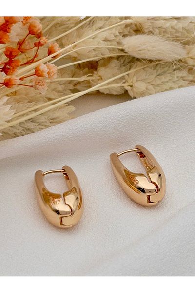 Siya Silver أقراط ذهبية طويلة