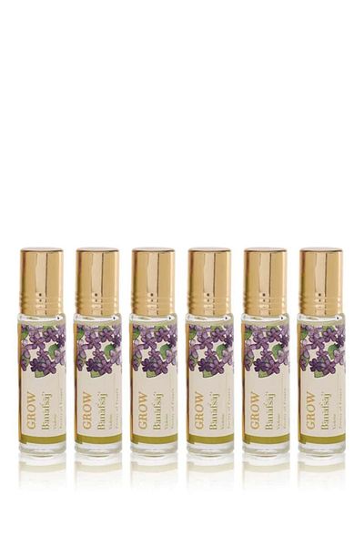 jad Grow Banafsaj Violette Unisex Roll-On Perfume 10 ml (Pack-of-6)