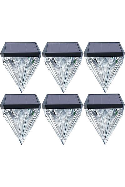 NEXTLY Set 6 X Lampa De Exterior Cu Incarcare Solara , Senzor De Lumina, Lumina Calda, Forma