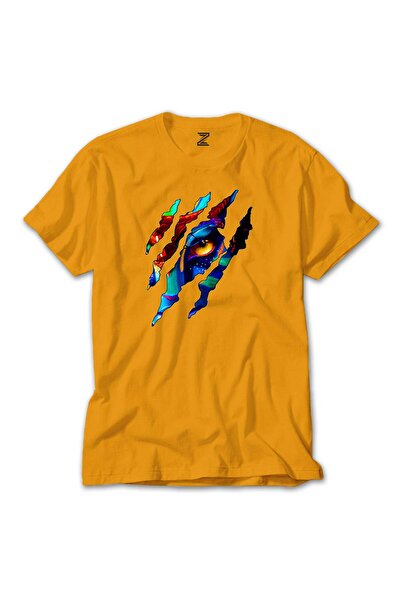 CrowsGate Tricou Avatar The Way Of Water cu ochi colorați, culoare galbenă, m...