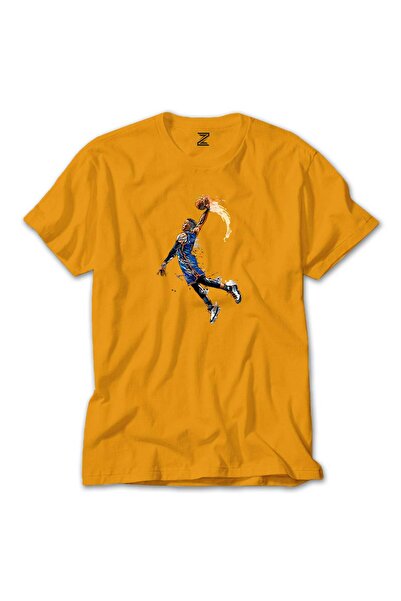 CrowsGate OKC Russell Westbrook Πολύχρωμο T-Shirt Κίτρινο Χρώμα Μέγεθος XS