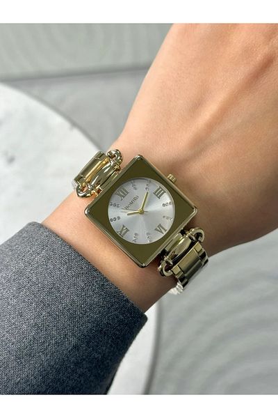 Homies Guaranteed Premium Women's Wristwatch Gold (White Dial) Rshms-207