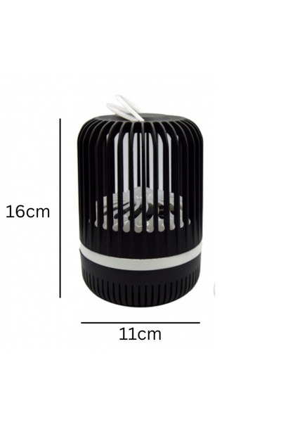 MACVI Macvi® Anti-Insect Lamp with UV LED, 5W, Range 20 m², USB Power, Black