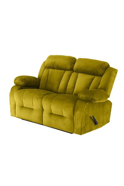 Lazy Vibes Mnz5 | Velvet Double Reclinerchair 159x77x104 Cm - Gold