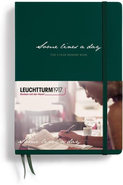 Leuchtturm1917 Some Lines a Day 5 Year Diary Notebook Forest Green370346