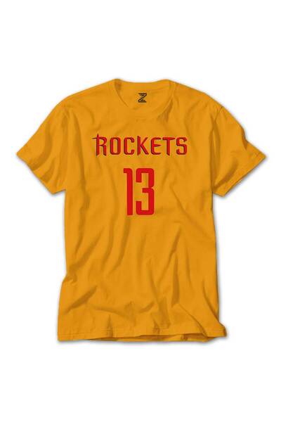 CrowsGate Κίτρινο T-shirt James Harden Rockets