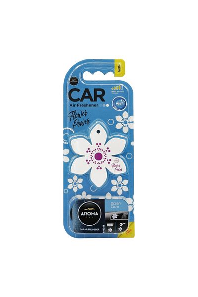 Aroma Car Air Freshener Flower Power Ocean Calm - Stylish Vent Clip Perfume