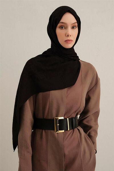 Armine Lyocell Naia Square Monogram Shawl 6 01