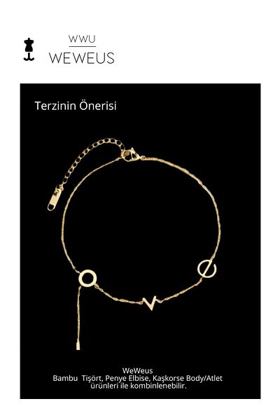 Weweus Women's Gold Color Love Necklace