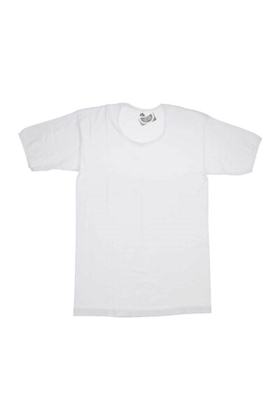 ÇamaşırcımShop Gümüş 3013 %100 Pamuk Ribana Byan Yarım Kollu Fanila