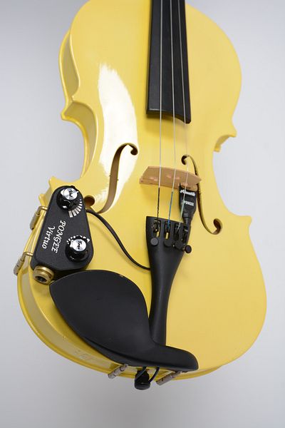 PONGEE Virtuo Model Violin Microphone Ceramic Piezo Pickup with Volume & Tone Control,Natural Sound 6.35mm