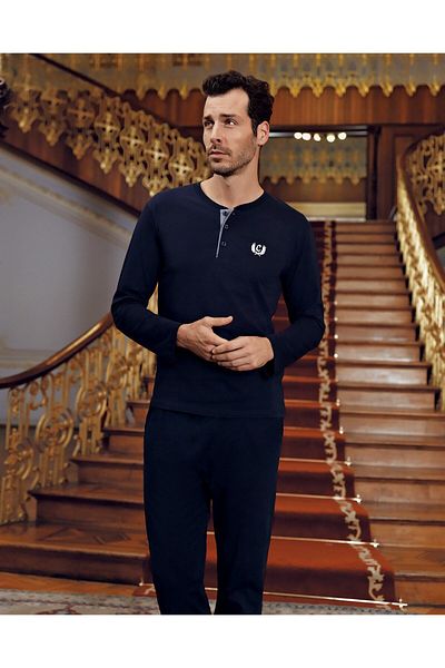 ÇamaşırcımShop Capsella 1095 Σετ 5 τεμαχίων Robdöşambıl Προίκα Ανδρικές Πιτζάμες