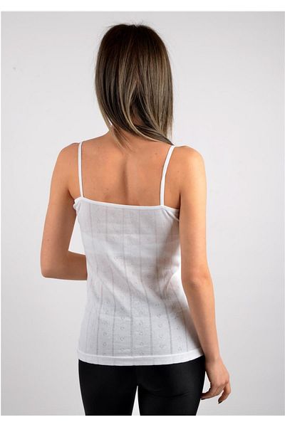 ÇamaşırcımShop Tutku 6 Pack Jacquard Γυναικείο μονόχρωμο μπλουζάκι με λουράκι