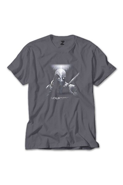 WAKHA Tricou colorat Moon Knight Warrios, culoare gri, mărimea M