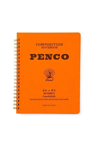 Penco Coil Composition Notebook Orange A5 Çizgili Telli Defter