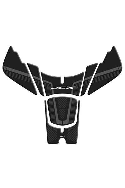 Redline Grafik Honda PCX 2025 Karbon Gri Tank Pad Redline Grafik