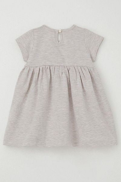 Breeze Girl's Dress Cute Gazelle Printed 1.5-5 Years, Beige Melange