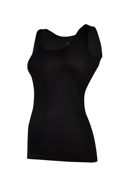 ÇamaşırcımShop Yıldız 2038 Wide Strap Ribbed Black Undershirt
