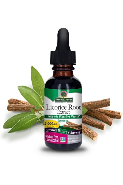Natures Answer ناتشرز أنسر، عرق السوس، خالي من الكحول، 2000 ملغ، 1 أونصة سائل...