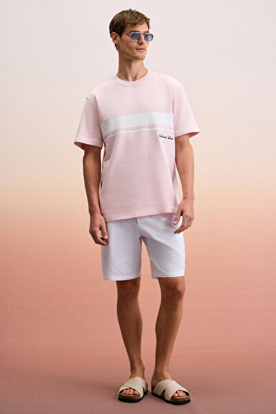 GRIMELANGE LAMINE Ανδρικός Ποδηλατικός Λαιμός 100% Οργ. Βαμβακερό κοντό T- Παρόμοια με μακρύ κολά