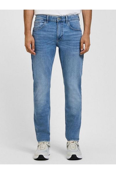 QS by s.Oliver Blugi bărbătești Rick, croială slim fit, talie medie, picior subțire, albastru deschis