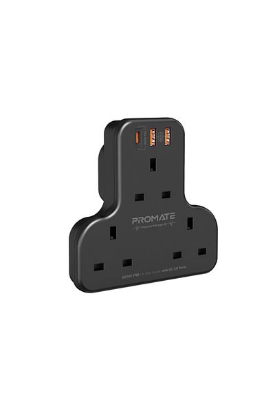 Promate شريط طاقة مثبت على الحائط بقوة 3250 واط PowerHinge-3