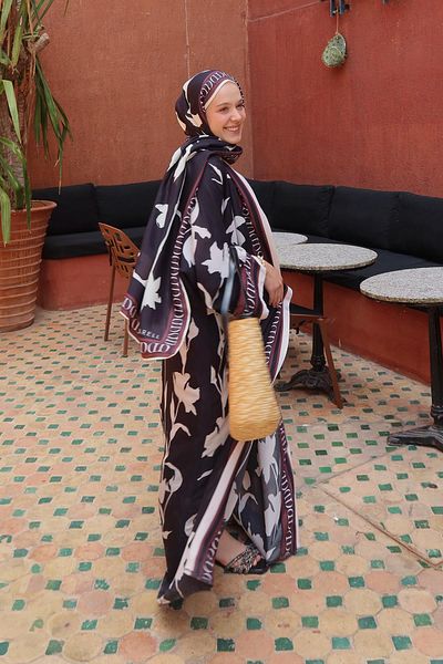 carell Η επιλογή της Rana Brave Azelina Black Flush Abaya