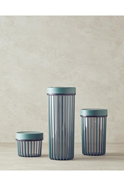 English Home Mixed Plastic Food Container Green 18Cmx1100 ml