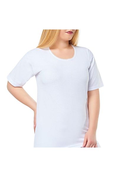 ÇamaşırcımShop Seher Star 3 Pack Camisole Short Sleeve Women's Undershirt