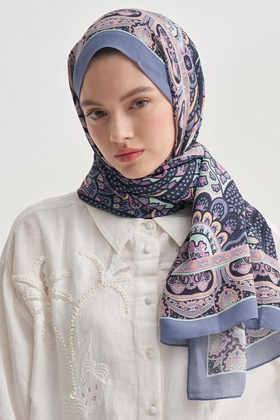 carell Olea Lilac Nilla Cotton Shawl