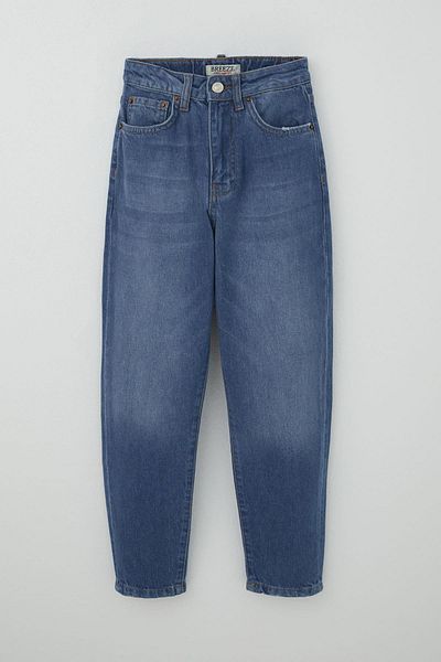Breeze Pantaloni pentru fetiță Jeans cu buzunare, nasturi, 9-14 ani, albastru