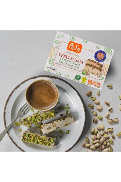 Pol's Gurme Yerli Susam Serisi Antep Fıstıklı Tahin Helvası 300 G