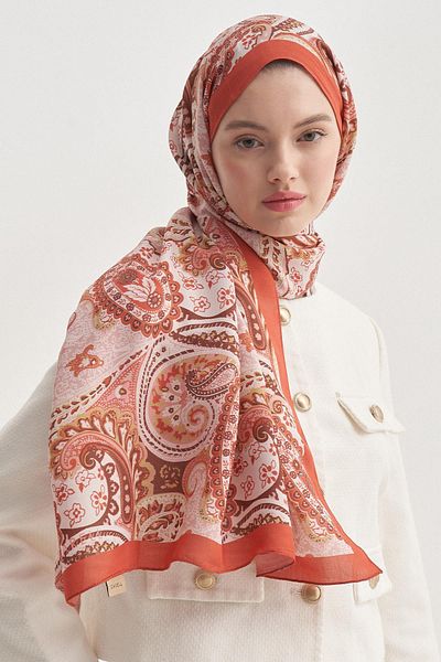 carell Βαμβακερό σάλι Rosella Mercan Nilla