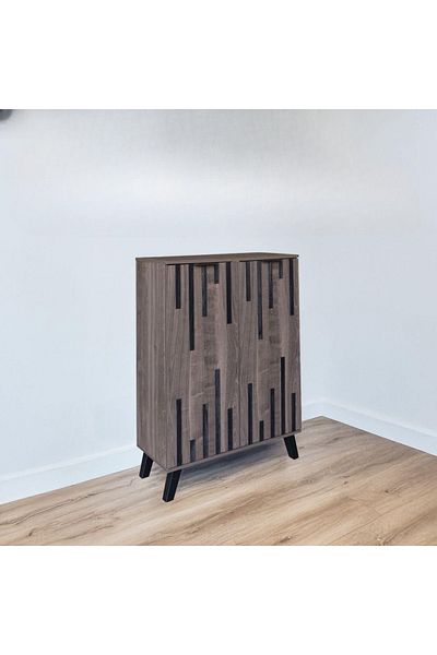 DECORA Uniquely designed buffet cabinet in modern colors, 80 cm