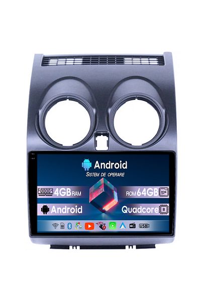 navi-it Dedicated Navigation Nissan Qashqai 2006-2013, 4gb Ram 64gb Rom, Quad Core, Display 9" Qled 1k, DSP