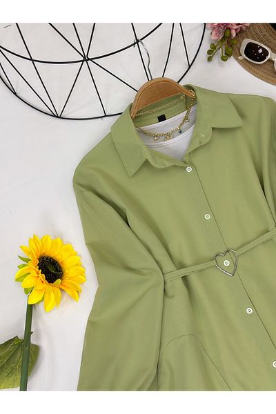 YEDİLALE Heart Belt Shirt 4360