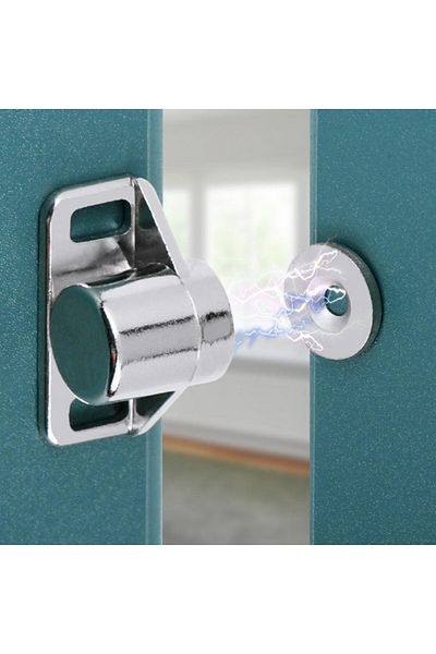 BOEM Strong neodymium magnet with magnetic lock for furniture + fixing screws