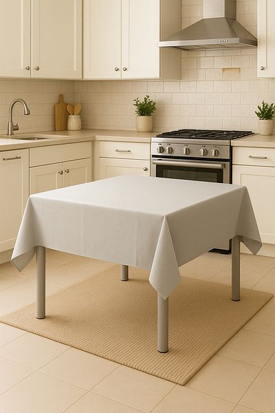 Miabella Home Față de masă pătrată din catifea 140x140 |   Față de masă elegantă, cu textura moale, lavabilă