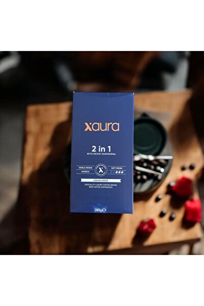 xaura 2 in 1 Coffee – Reishi Ganoderma Özlü | 20'li | 280g