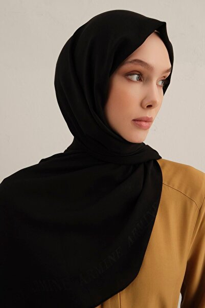 Armine Logo Bordered Cotton Silk Shawl 01